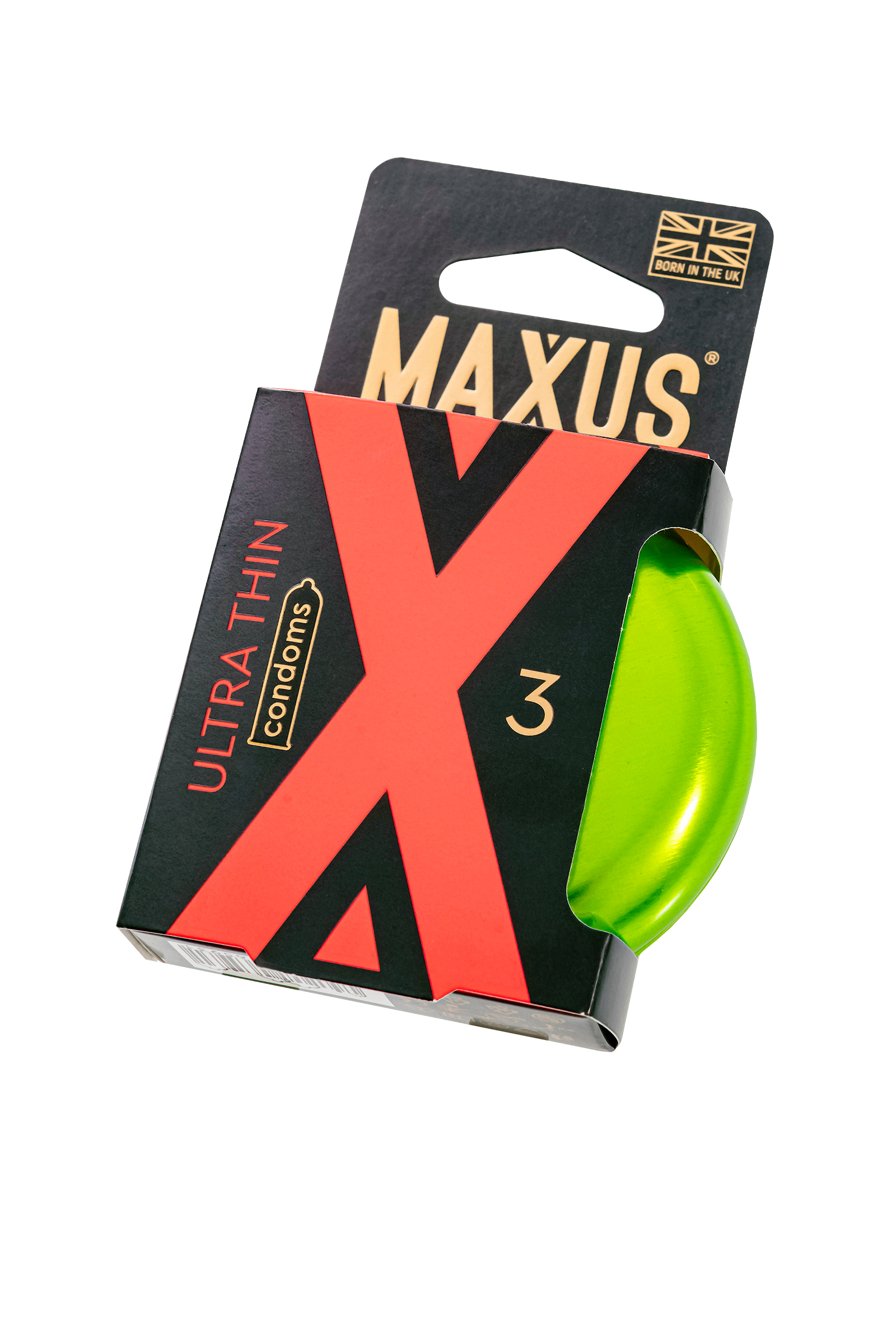 Презервативы Maxus Ultra thin, ультратонкие, латекс, железный кейс, 3 шт.