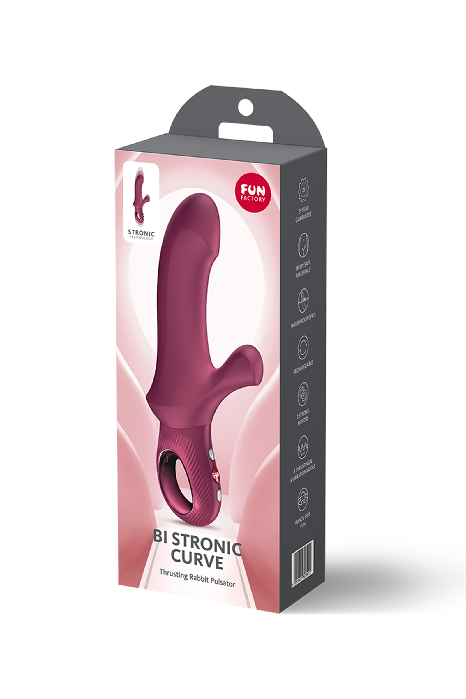 Кролик-пульсатор Fun Factory Bi Stronic Curve бордовый