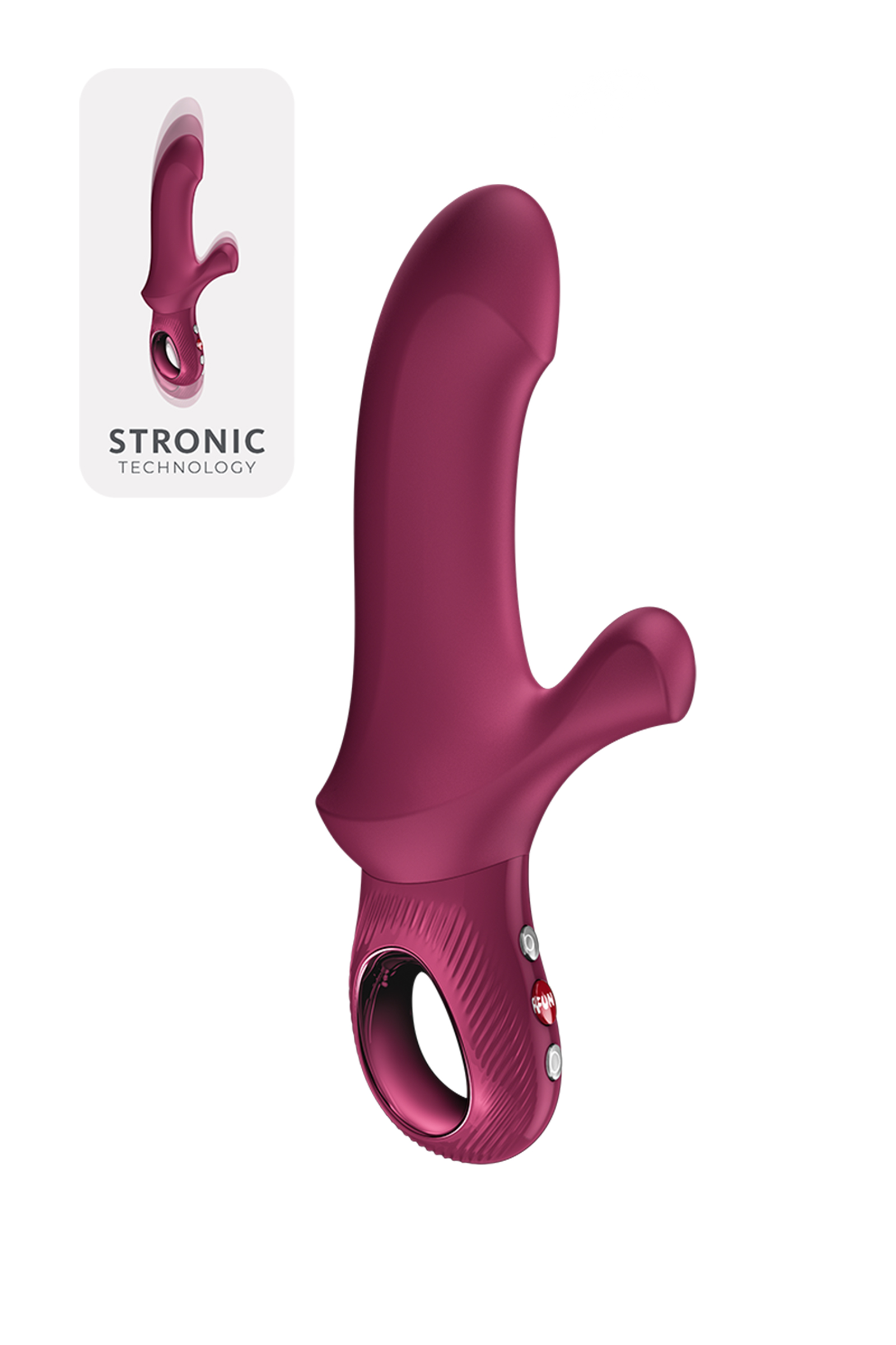 Кролик-пульсатор Fun Factory Bi Stronic Curve бордовый